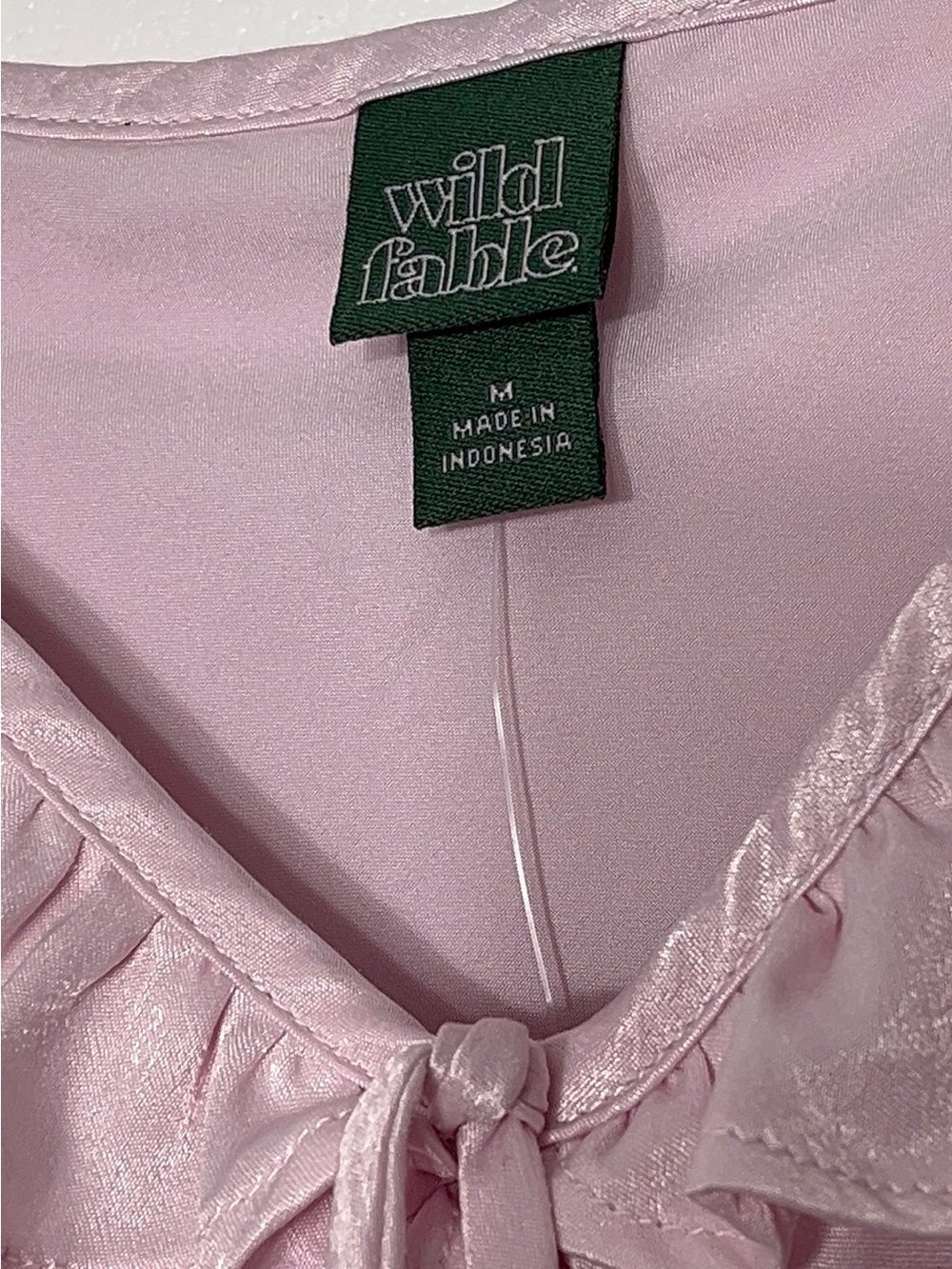 wild fable Pink Ruffle Butterfly Satin dress - Picture 4 of 7
